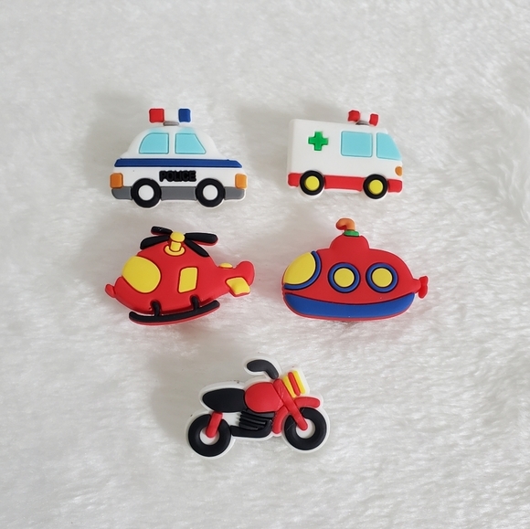CROCS Accessories Crocs Jibbitz Set Of 5 Police Car Helicopter